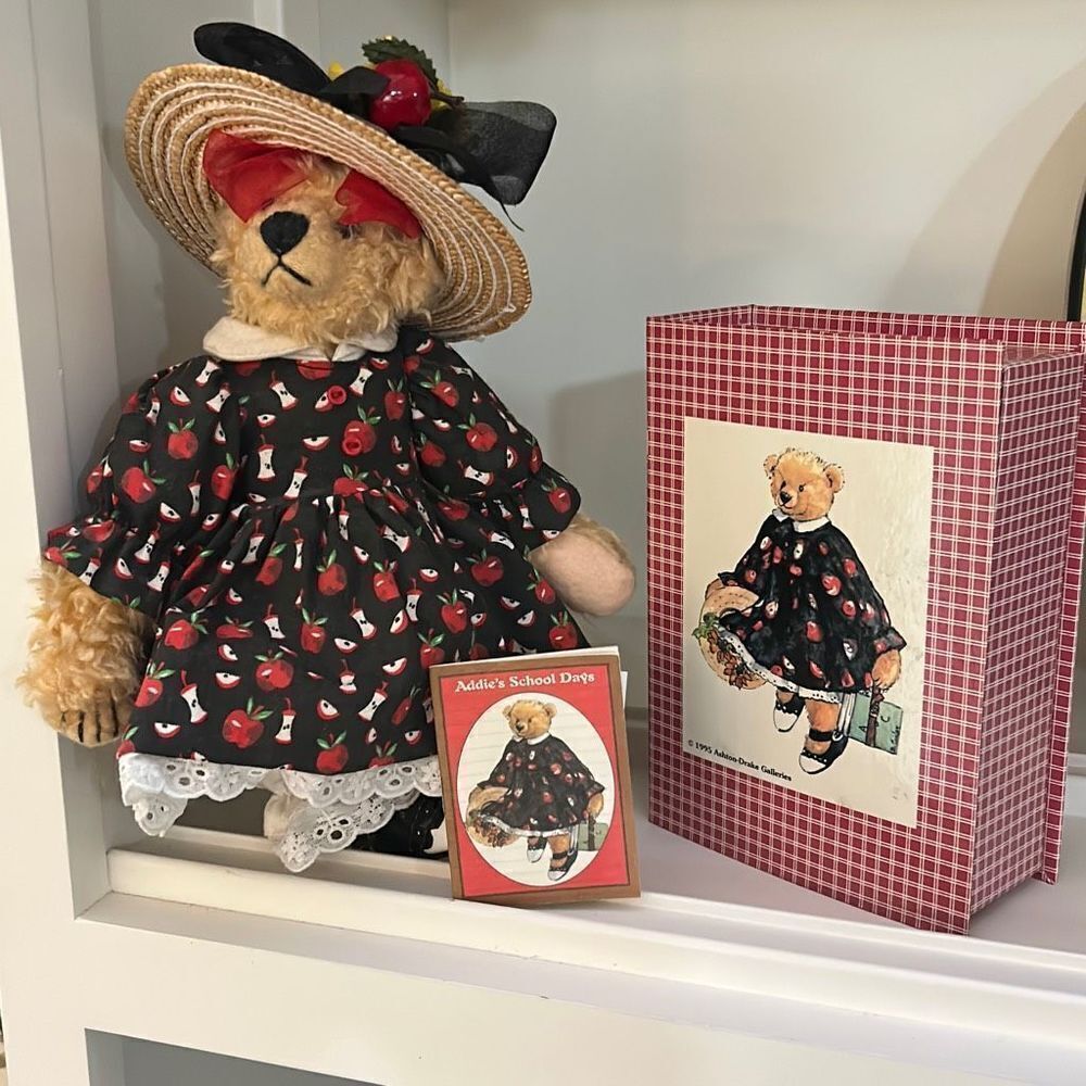 Vintage School Days Collectible Bear